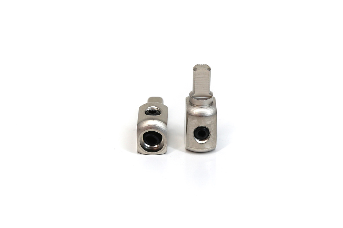 Set Screw 4 Gauge Pin Adapter Connector - Pair - Merchandise