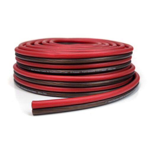 Kord Ultra Flex 10 Gauge Oxygen Free Copper Red Black 10 Gauge OFC Speaker Wire